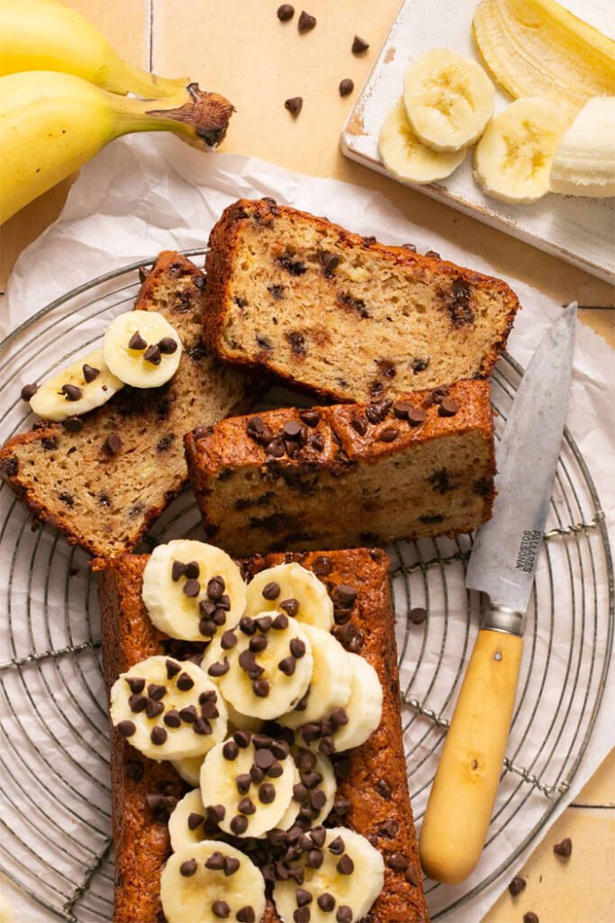 chocolate chips, or dried fruit banana bread Recipe