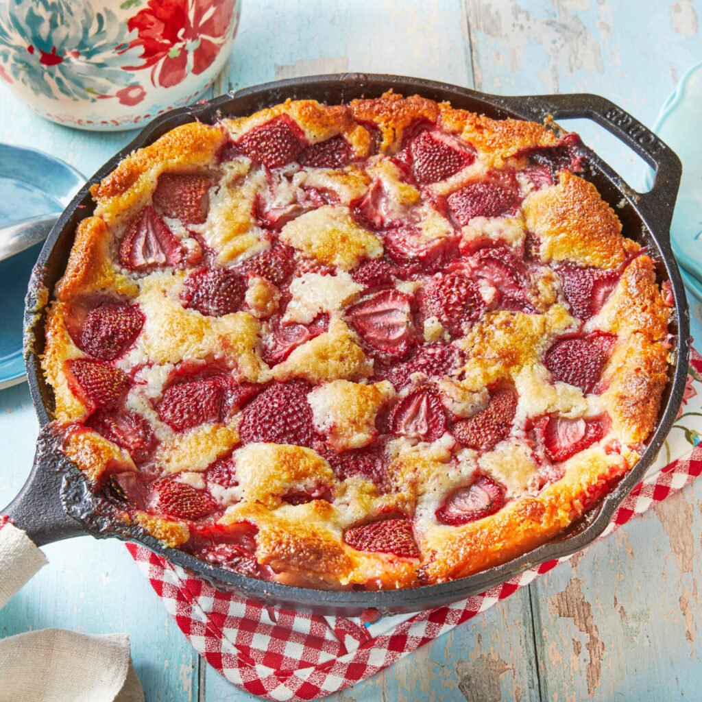 Strawberry Cobbler Recipe oven baked