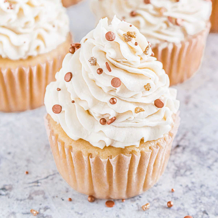 Bourbon Vanilla Cupcakes