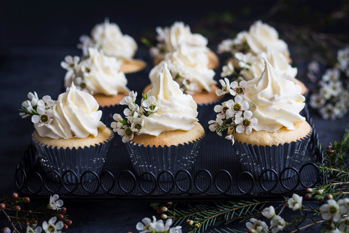 Vanilla Cupcakes with Butter