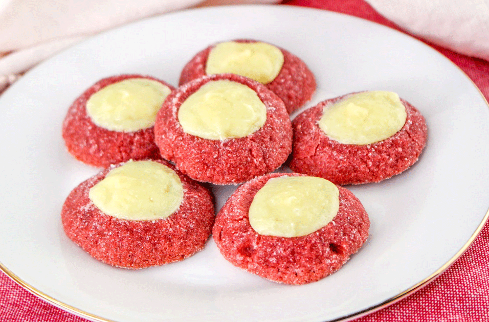 Strawberry Velvet Cookies